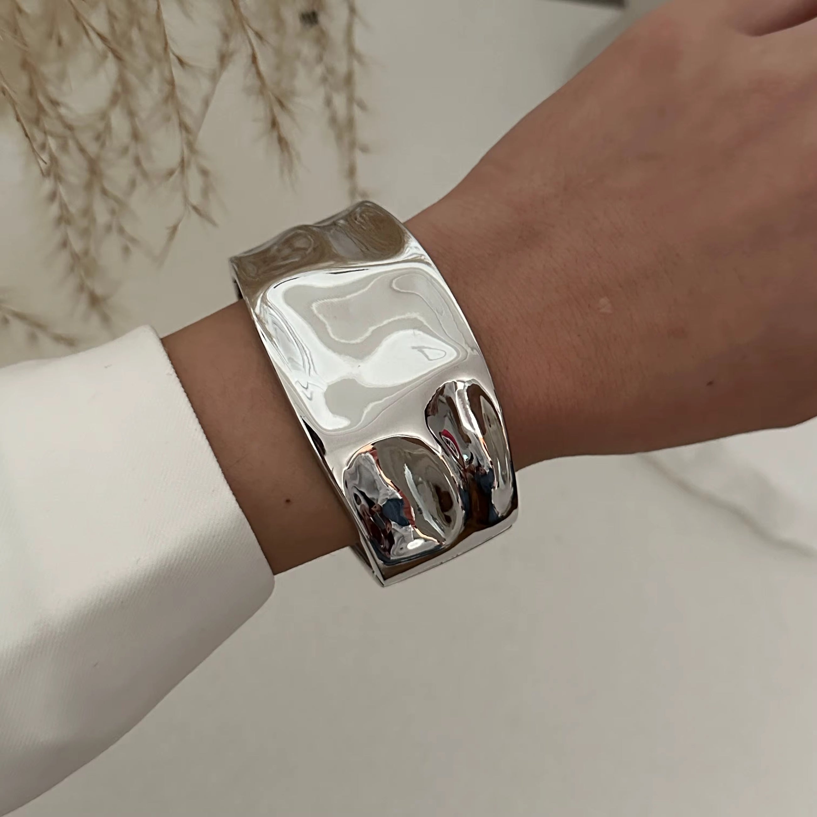 Sculptural Statement Cuff Bracelet - Alinari Firenze