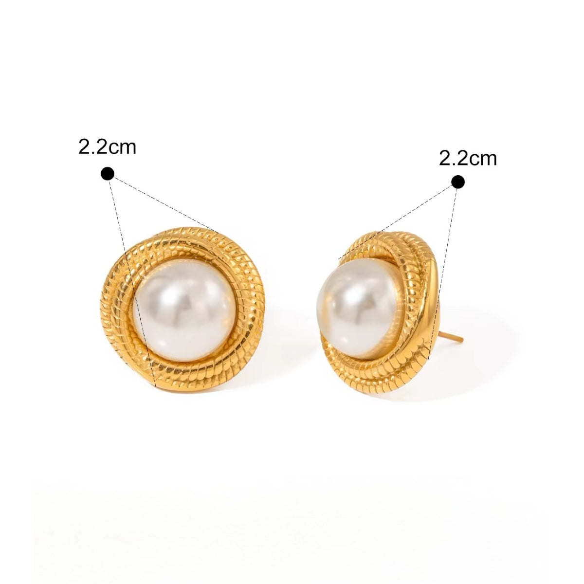 Marina Pearl Stud Earrings - Alinari Firenze