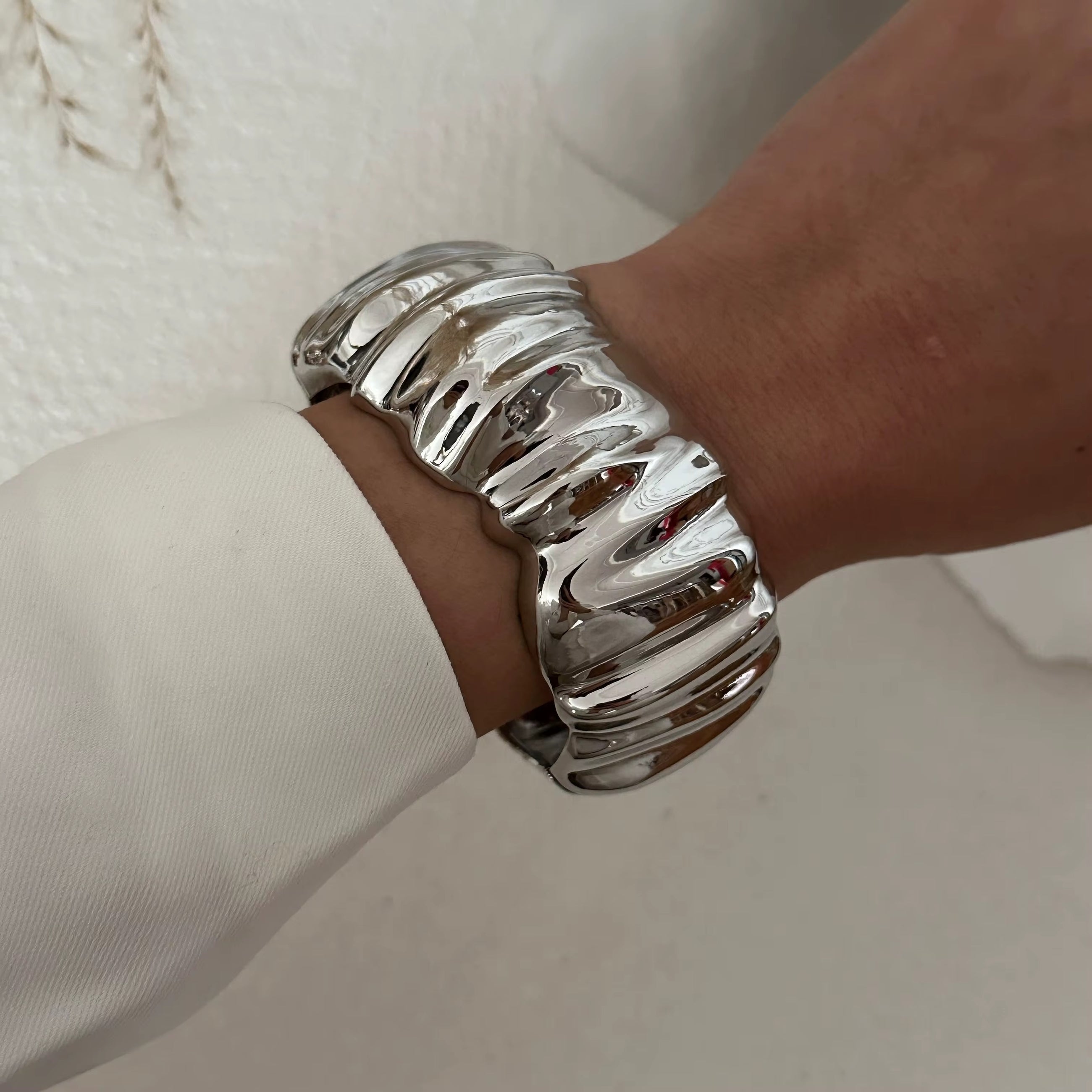 Sculptural Statement Cuff Bracelet - Alinari Firenze