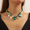 Charm Silk Scarf Necklace