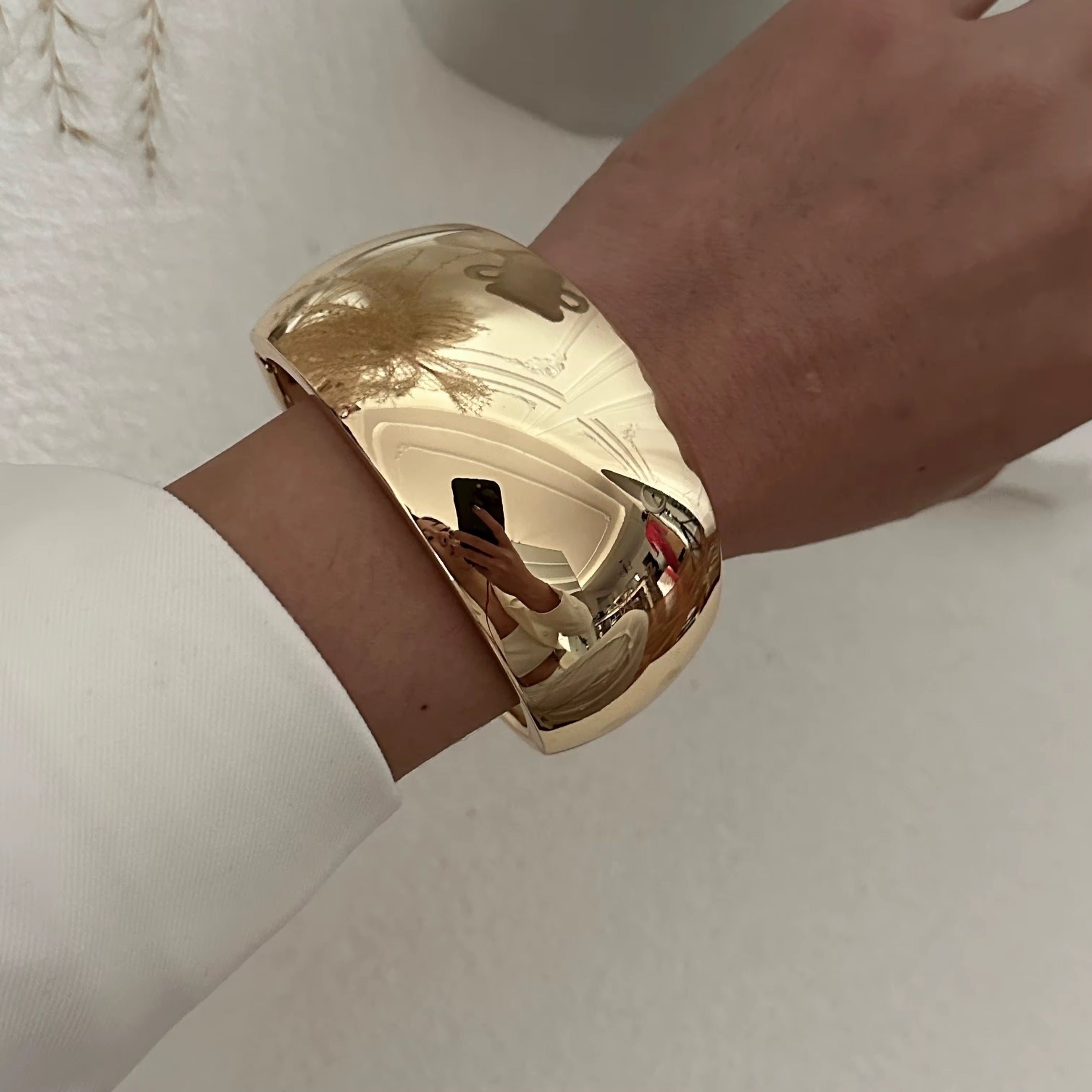 Sculptural Statement Cuff Bracelet - Alinari Firenze