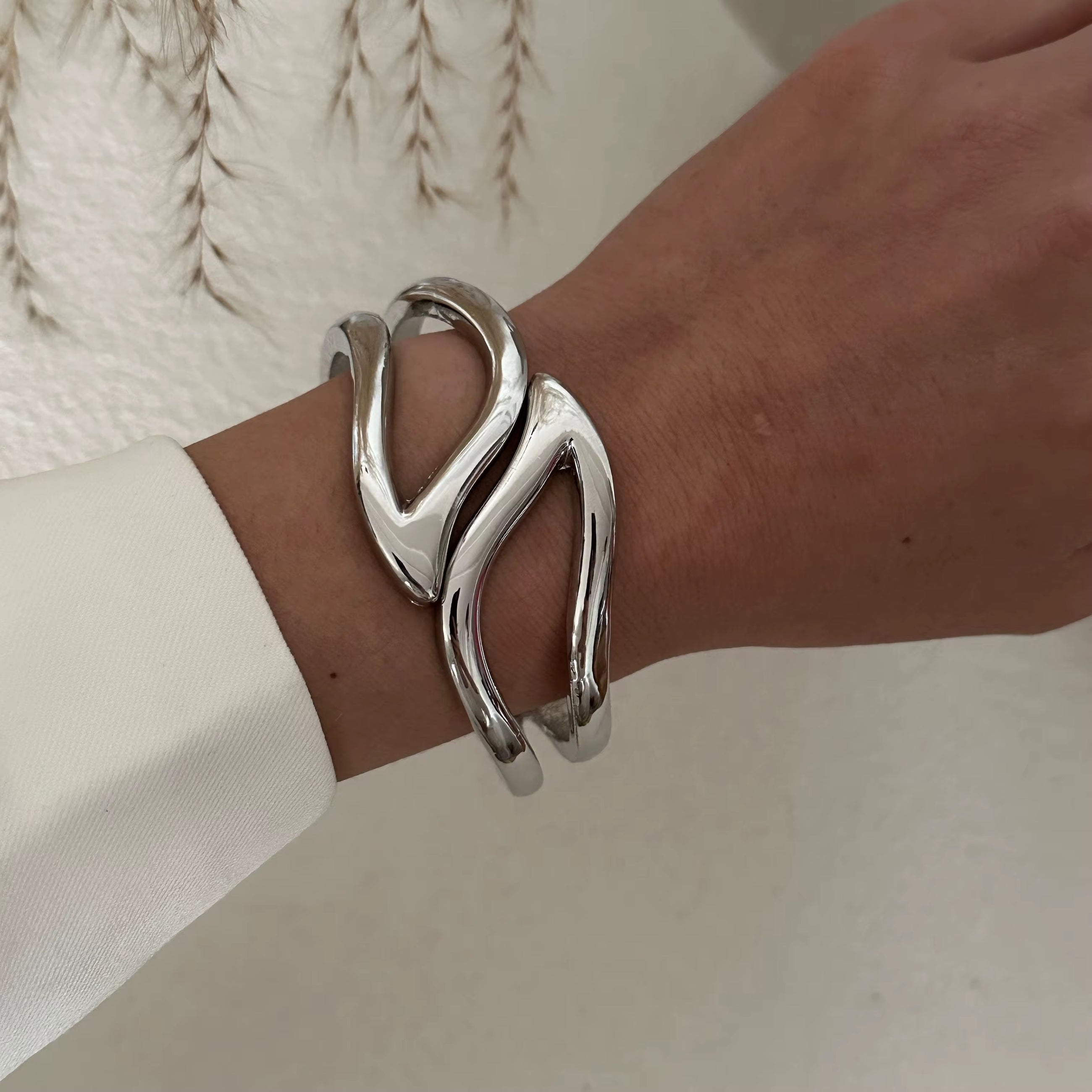 Sculptural Statement Cuff Bracelet - Alinari Firenze