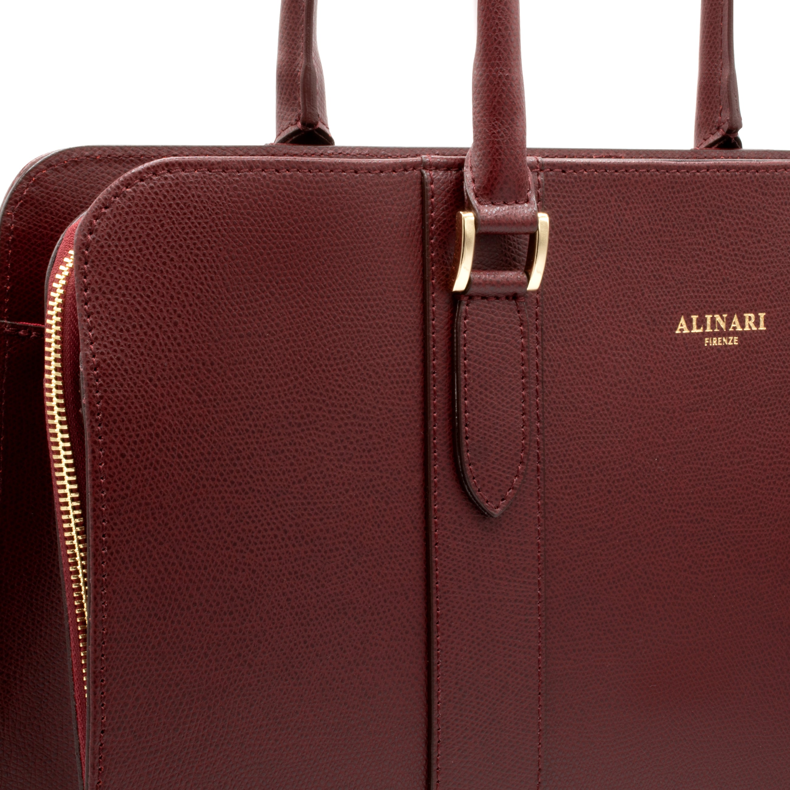 Alinari Tote Bag Burgundy - Alinari Firenze