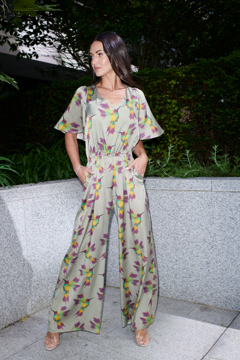 Alina Silk Jumpsuit - Alinari Firenze