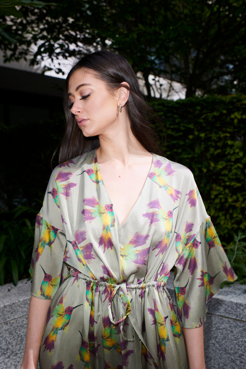 Caterina Silk Dress - Alinari Firenze