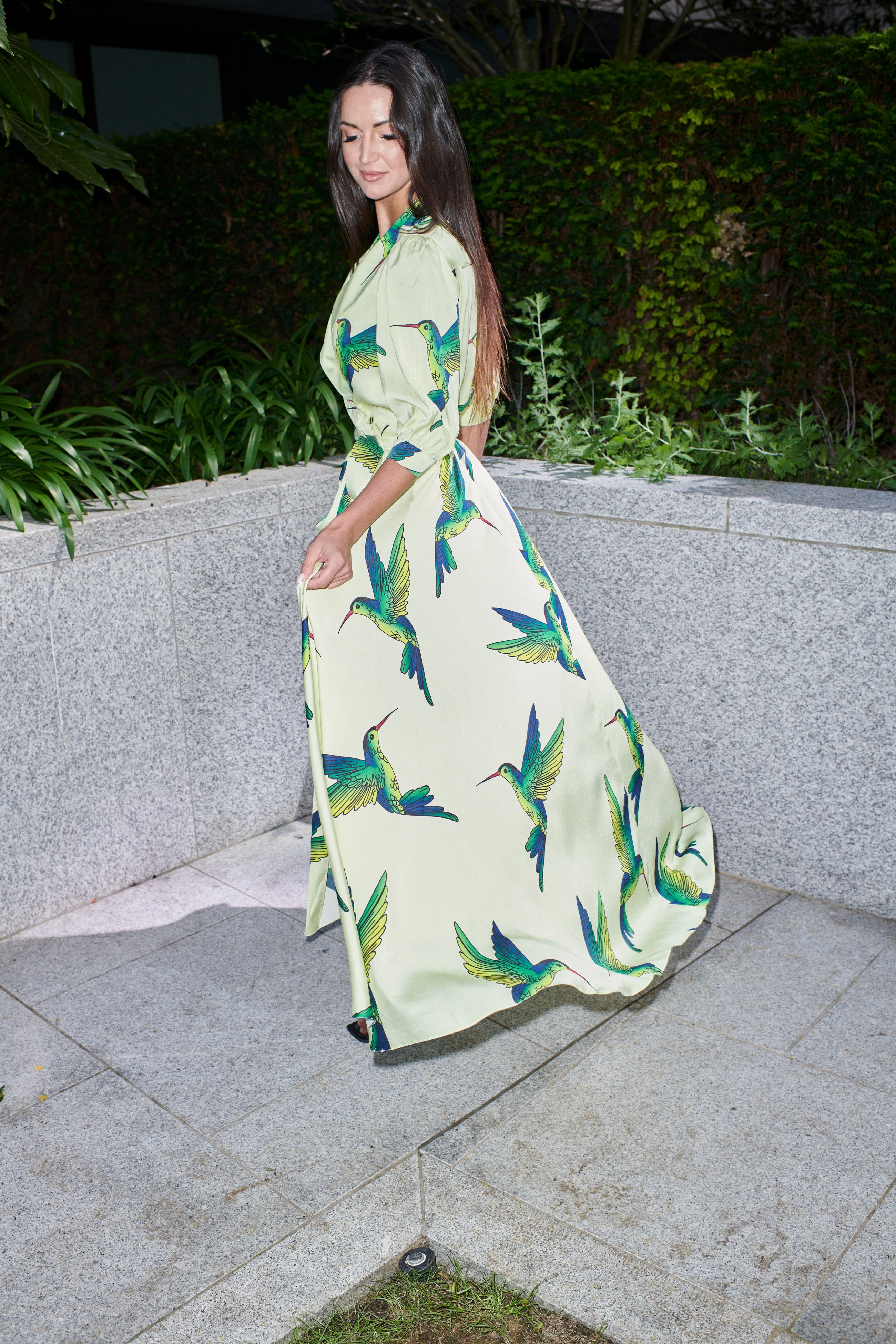 Allegra Silk Dress - Alinari Firenze