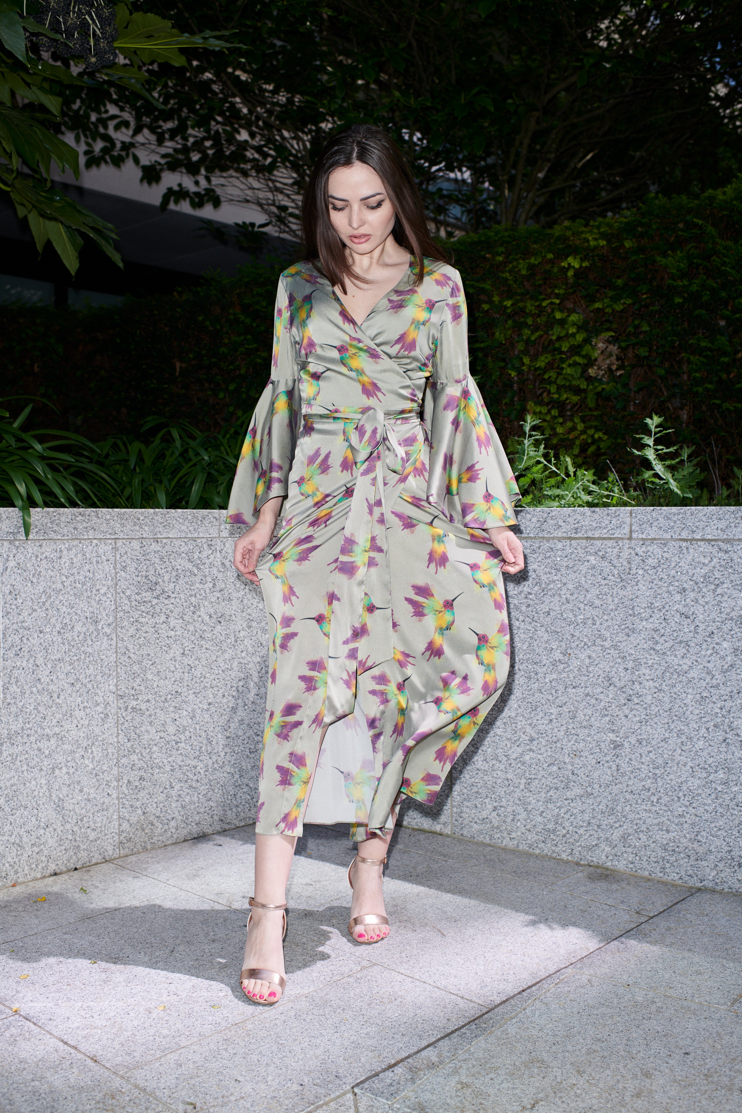 Fiona Silk Dress - Alinari Firenze