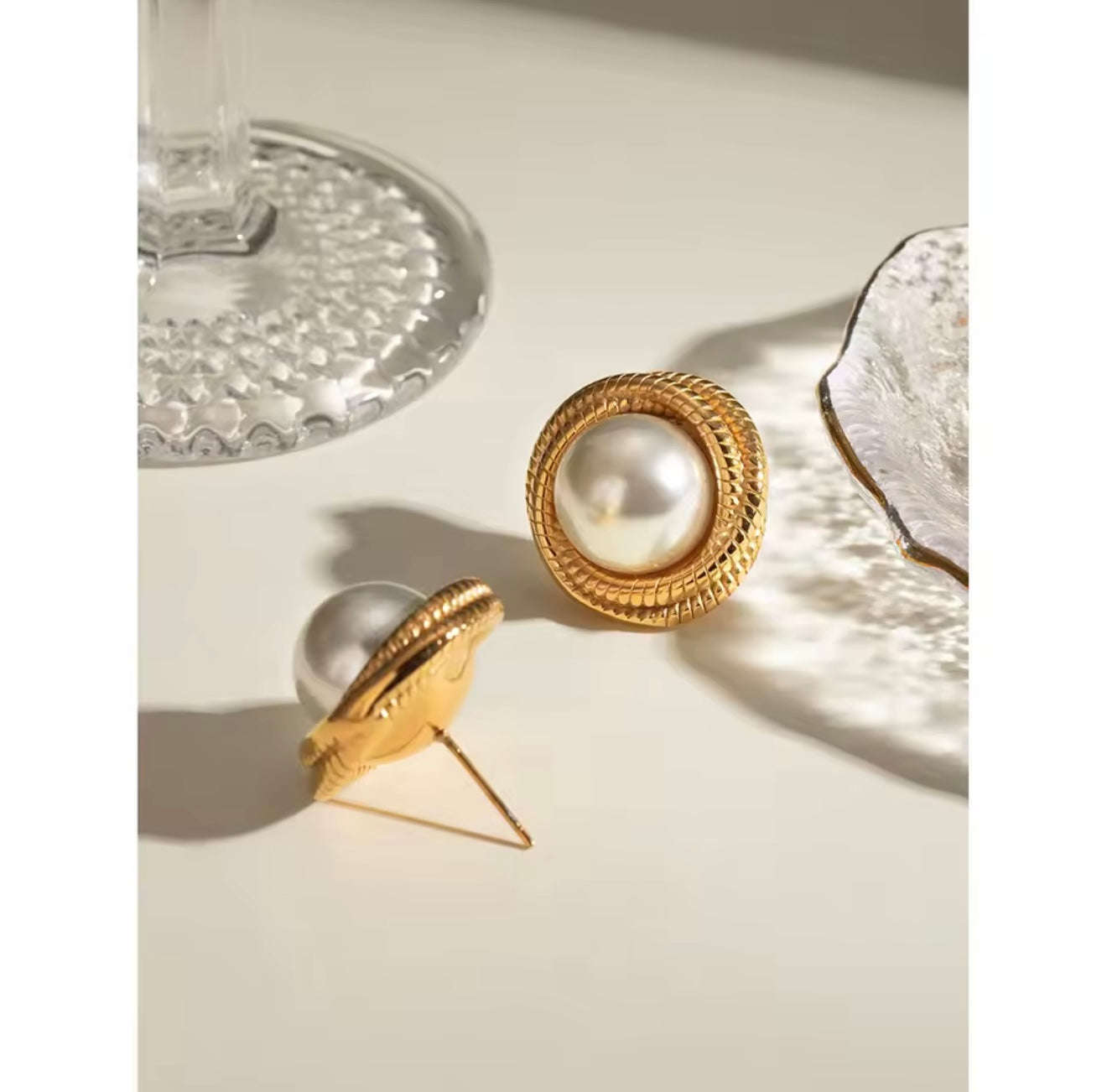 Marina Pearl Stud Earrings - Alinari Firenze