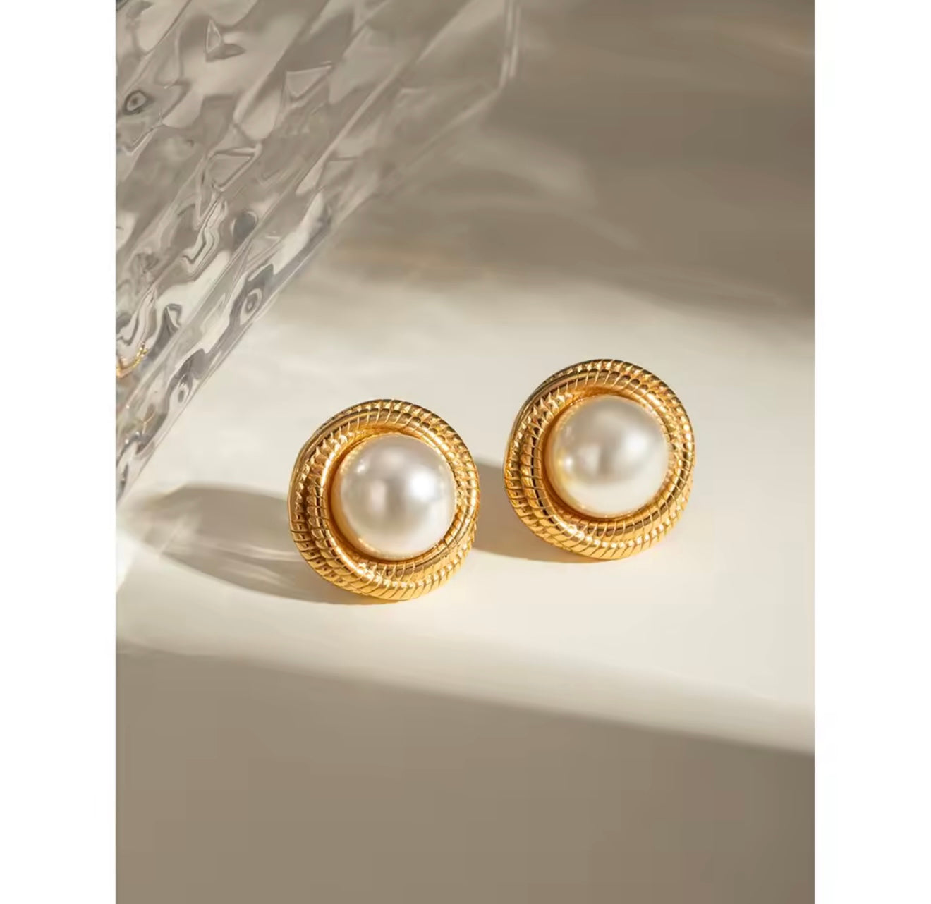Marina Pearl Stud Earrings - Alinari Firenze