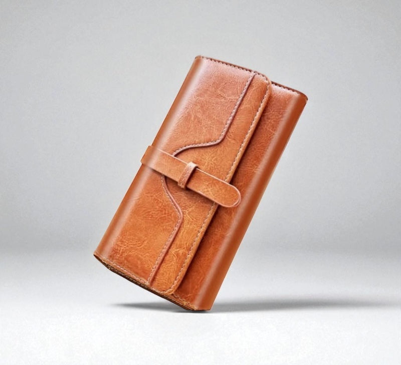 Classic Oil-Wax Leather Wallet - Alinari Firenze