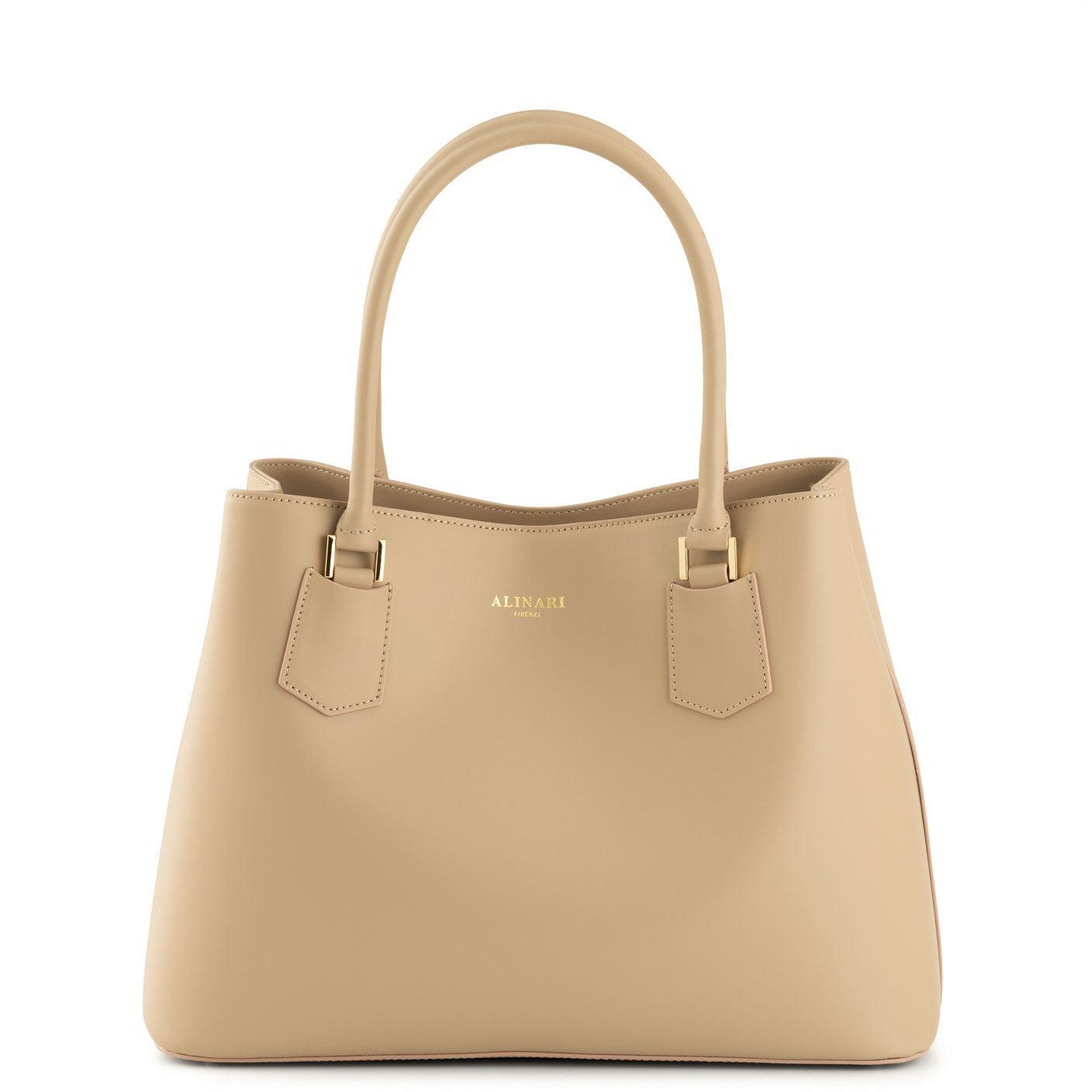 Trastevere Tote Taupe - Alinari Firenze