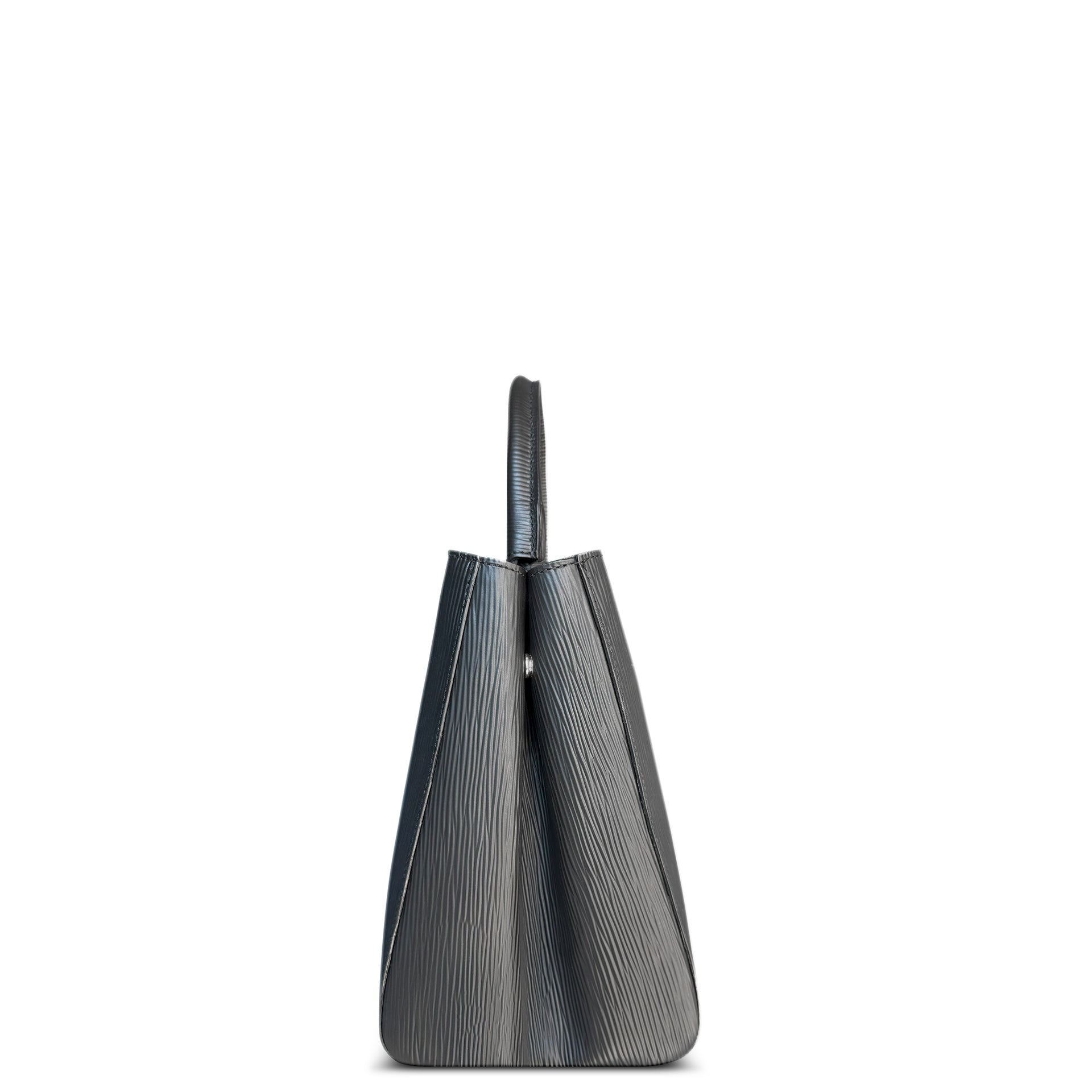 Navona Bag Black Textured Leather
