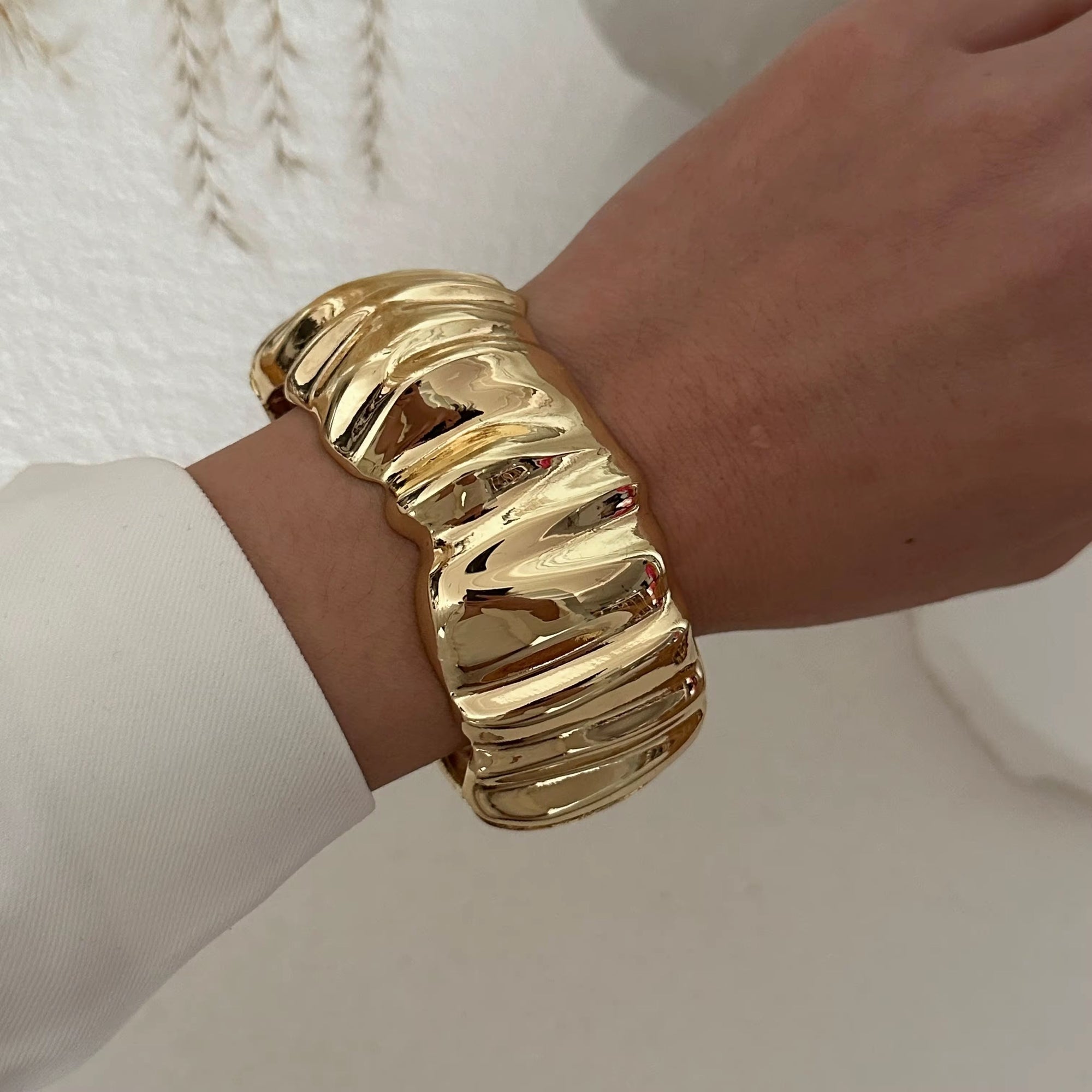Sculptural Statement Cuff Bracelet - Alinari Firenze