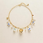 Blue & Gold Charm Layered Necklace Set - Alinari Firenze