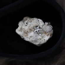 Sea Star & Shell Pearl Earrings