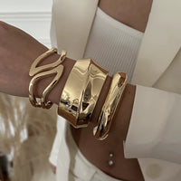 Sculptural Statement Cuff Bracelet