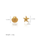 Sea Star & Shell Pearl Earrings