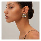 Sculpted Knot Statement Earrings - Alinari Firenze