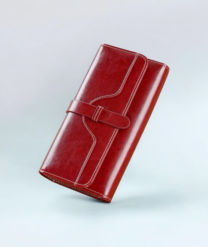 Classic Oil-Wax Leather Wallet - Alinari Firenze