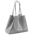Maxime Croco Tote Grey - Alinari Firenze