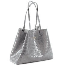 Maxime Croco Tote Grey - Alinari Firenze