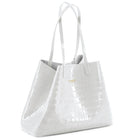 Maxima Croco Tote White