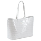 Maxima Croco Tote White