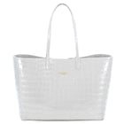 Maxima Croco Tote White