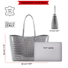 Maxima Croco Tote - Alinari Firenze