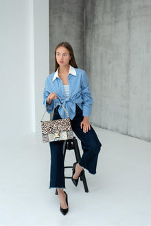 Leopard Print Shoulder Bag | Printed Shoulder Bag | Alinari Firenze